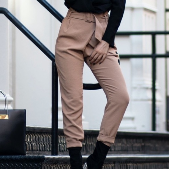 Wilfred for Aritzia Tapered Tailored Tan Work Pants | Musseaux Pant - Size Small - Picture 3 of 14